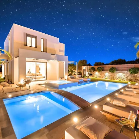 Minoas Villas Heated Pool Kournás Exterior photo