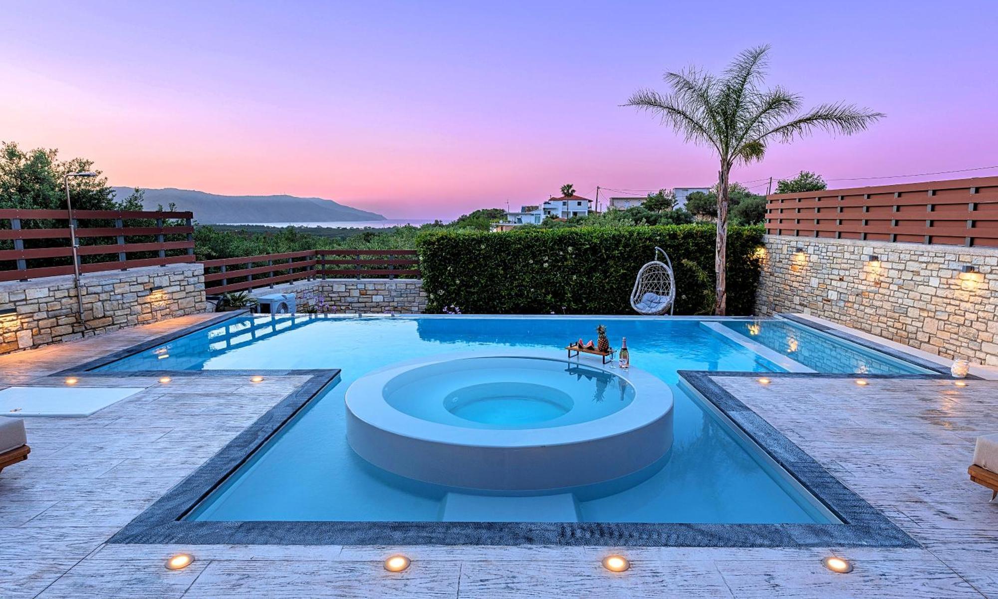 Minoas Heated Pool Villa Kournas